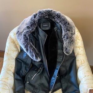 Leather fall /winter coat